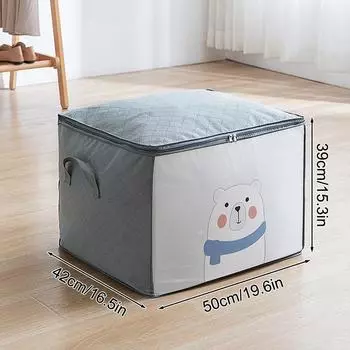 1шт серый нетканый мешок для хранения одежды, хлопковый мешок для упаковки одежды, разная сортировочная рамка светло-серый