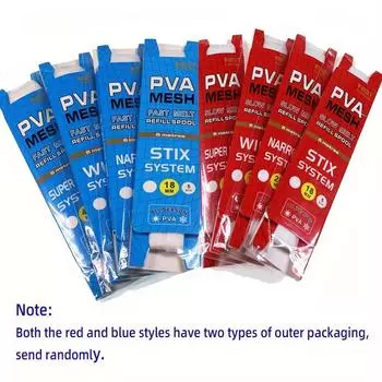 1шт. Сетка для ловли карпа ПВА, сменный рулон, оснастка для крючков, приманок, кормушек, сетей, мешков, крюков, растворимых в воде, многоразовых ПВА-мешков для хранения гранул и оснасток