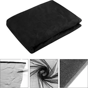 1шт сетка для окон, наружный садовый экран, многофункциональный складной съемный чехол для кемпинга, барьер от птиц и комаров, 3 размера 2.4mx4m чёрный