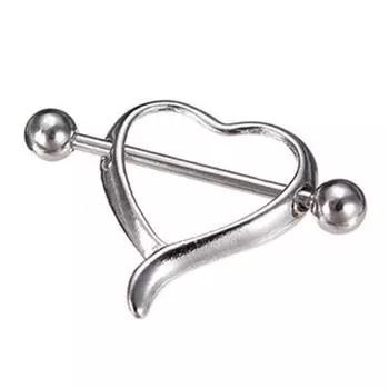 1шт сексуальная любовь сердце соска штанга кольцо пирсинг ювелирные изделия