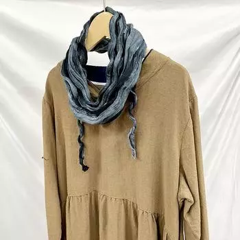 1шт шелковый шейный платок модная шаль тонкий длинный классический стиль складка градиент тай-дай однотонный хлопок лен квадратный шарф жёлтый