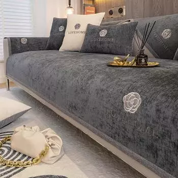 1шт шенилл универсальный чехол для дивана нескользящий комбинированный диван подушка Г-образный диван полотенце для гостиной протектор Fundas de sofa 70x70cm 1pc