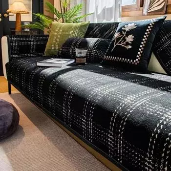 1шт шенилловый коврик для дивана полотенце четыре сезона универсальный чехол для сиденья дивана нескользящий пыленепроницаемый чехол для дивана L для гостиной 70x70