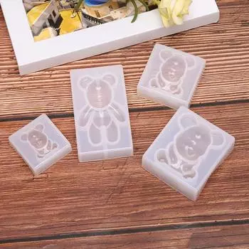 1шт силиконовая форма медведь форма смолы плесень Diy Изготовление ювелирных изделий кулон ремесло инструмент
