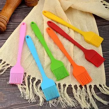 1шт силиконовая кисточка для барбекю с маслом кисть для поливки торта хлеба масла кисти для выпечки барбекю инструменты для кухни принадлежности для барбекю розовый