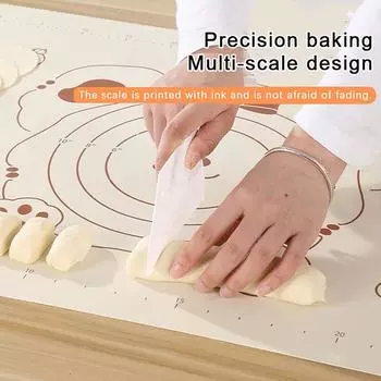 1шт силиконовый коврик для выпечки антипригарный коврик для теста коврики для раскатывания теста с измерениями для печенья пиццы торта
