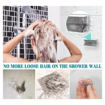 1шт силиконовый уловитель волос для душа настенный фиксатор волос коллектор волос для раковины ванна аксессуары для ванной комнаты многоразовые белый