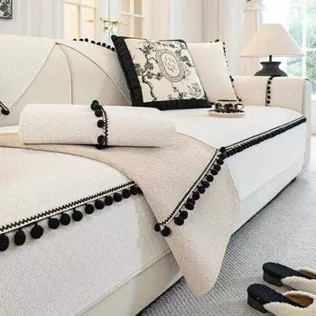 1шт скандинавский шенилловый чехол для дивана нескользящий универсальный угловой шезлонг подушка для дивана коврик для детей домашних животных кошек мебель протектор чехлы A 70x70