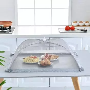 1шт складная сетка для еды, палатка для домашнего стола, еды, овощей, фруктов, зонт, дышащая, защищающая от насекомых, сетка для еды