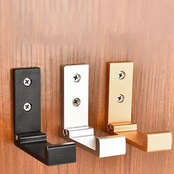 1шт складные крючки настенные дверные для одежды пальто шляпы сумки вешалки из алюминиевого сплава кухонные ванные нержавеющие крючки для полотенец складной крючок One Size чёрный