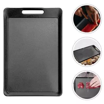 1шт сковорода для барбекю железная тарелка для барбекю противень для плиты плита для кемпинга барбекю гриль (черный)