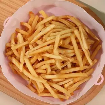 1шт сковорода для фритюрницы силиконовая корзина для выпечки в духовке для фритюрницы силиконовый противень многоразовый кастрюля для фритюрницы форма для пиццы жареная курица