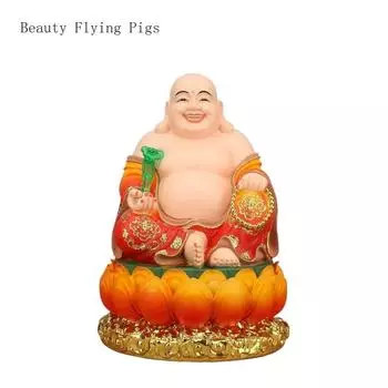 1шт смола Гуаньинь Бодхисаттва Будда статуя Шакьямуни Бодхисаттва Кшитигарбха король большой живот смеющийся Будда украшение