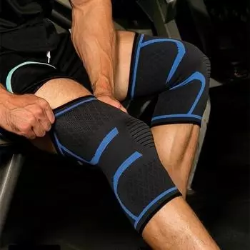 1шт спортивные наколенники облегчение боли в колене стабилизация поддержка надколенника регулируемые походы футбол баскетбол бег спорт S