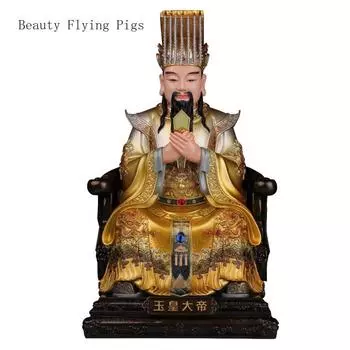 1шт статуэтка из смолы для домашнего использования Нефритовый император королева-мать и вдовствующая императрица, хранящаяся для украшения дома