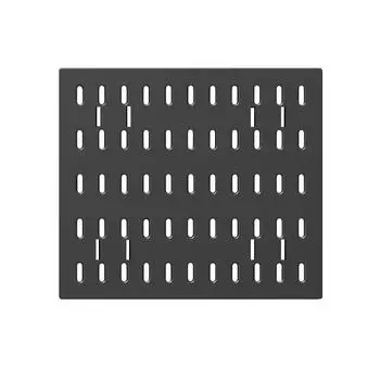 1шт стеллаж для хранения, черный, панель для инструментов, настенный органайзер, полки, лотки для хранения принадлежностей для дома, настенная панель для гаража, пластиковая кухня 19.5*22cm