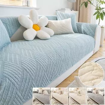 1шт., стираный хлопковый жаккард, нескользящая диванная подушка, современная подушка для сиденья, комбинированная диванная подушка, универсальный домашний декор Four Seasons 1PC 70x70cm