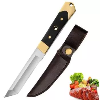 1шт столовый нож для стейка острый из нержавеющей стали кухонные ножи для очистки овощей многофункциональный нож для мясника 1pcs with cover