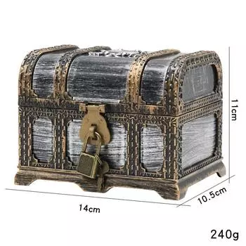 1шт сундук с сокровищами детский сундук с сокровищами пластиковый сундук с игрушками детский винтажный сундук коробка для хранения