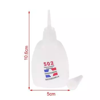 1шт супержидкий клей 502 мгновенный быстросохнущий цианакрилатный клей Strongglue