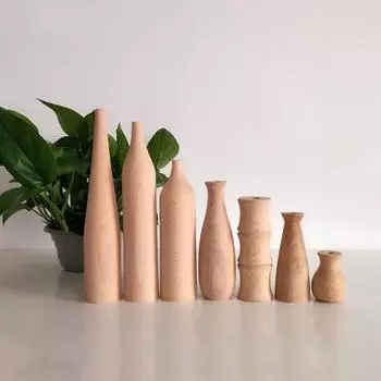 1шт Свадебные украшения для дома Простые украшения Цветочная композиция Ваза Деревянный домашний реквизит для фотографий