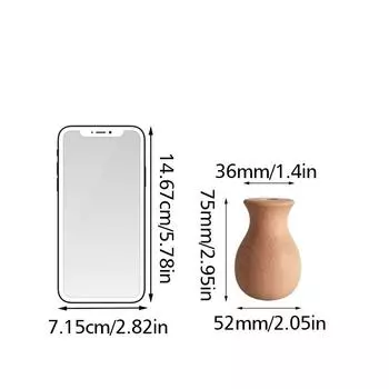 1шт Свадебные украшения для дома Простые украшения Цветочная композиция Ваза Деревянный домашний реквизит для фотографий