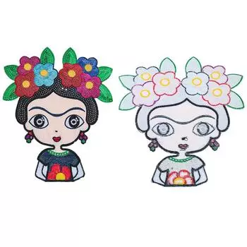 1шт термоклеевые аппликации одежда швейные принадлежности термонаклеиваемые для одежды аксессуары 3D цветы головные уборы большой размер 17.5*15.5cm