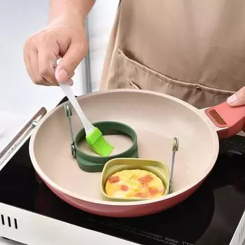 1шт термостойкий силиконовый круглый DIY жарочный яйца формы изолированный жарка мясной торт творческие инструменты розовый