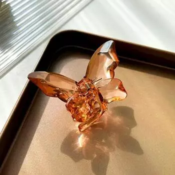 1шт тонкие аксессуары для волос акриловые женские красочные бабочки коготь для волос декоративные прозрачные летние