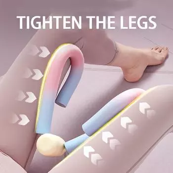 1шт. Тренажер для мышц тазового дна, тренажер для бедер, тренажер для рук, для восстановления после родов, коррекции фигуры, тренировки ног и ягодиц фиолетовый