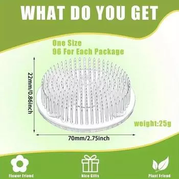 1шт три присоски пряжка пластиковая прозрачная ваза для цветов Цзянь Шань дзен декоративная основа