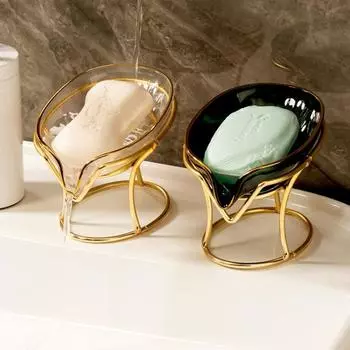 1шт туалетная мыльница сливная мыльница стойка для хранения бытовая мыльница лоток креативный бесплатный перфоратор зелёный