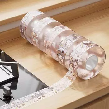 1шт Водонепроницаемая уплотнительная лента Многоцелевая основная лента для талии Плинтус Линия Акриловый клей Домашний декор 42mm*3m