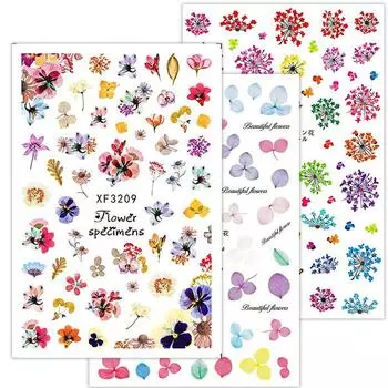 1шт вечный цветок самоклеящиеся наклейки для дизайна ногтей наклейки украшения ногтей