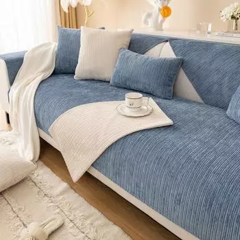 1шт вельветовый полосатый чехол для дивана для гостиной зимний теплый коврик для дивана противоскользящая подушка для дивана для гостиной Housse Canap 70x70 A