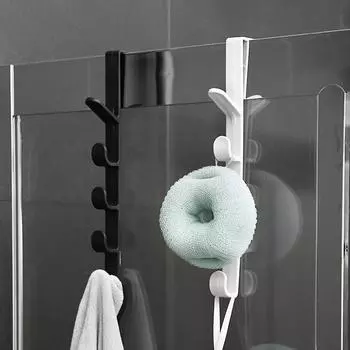 1шт вешалка для гардероба общежития сумки, головные уборы и одежда висят на стене за дверью без сверления стеллаж для хранения 27x4.5cm белый