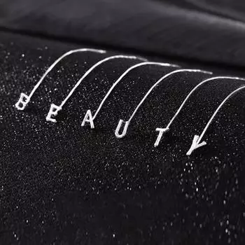 1шт висячие серьги цвета 26 английских букв длинная цепочка с кисточкой F