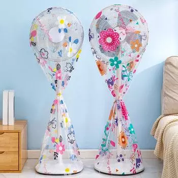 1шт влагостойкий предотвращающий старение прозрачный печатный прочный бытовой пылезащитный чехол для вентилятора 145*60cm