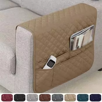 1шт водоотталкивающий чехол для подлокотника дивана клетчатый чехол для подлокотника кресла с сумкой для хранения для чехла для мебели в гостиной 1PC 50x90 cm