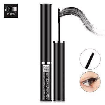 1шт волокна водостойкая долговечная тушь для ресниц удлинение ресниц густая косметика чёрный