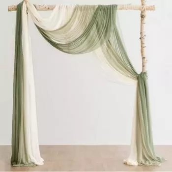 1шт вуаль арка свадебный газон свадебное украшение событие искусство наружное украшение стол флаг шторы занавески 30*300cm