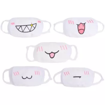 1шт забавная маска животных мультфильм анимал маска для лица милая маска многоразовая для женщин 1#