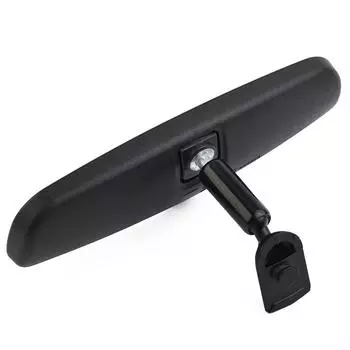 1шт. Зеркало для интерьера, черное, прямая посадка, пластик, простая установка