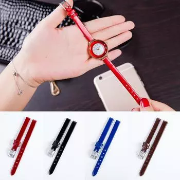1шт женские часы наручный ремень с пряжкой кожаные ремешки для часов тонкий ремешок для часов