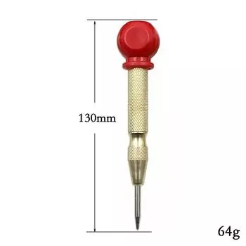 1шт золотой кернер автоматический пружинный позиционер стеклянный ударник дырокол для разбивания окон центрирующий и пробивной инструмент аксессуары