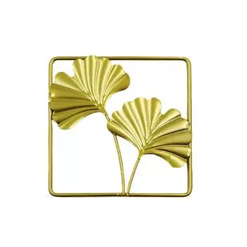 1шт золотые настенные украшения для гостиной настенные украшения небольшие настенные украшения для входа гинкго билоба светлый роскошный трансграничный офис