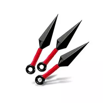 1st Mall Инструменты ниндзя Сюрикен Кунаи Реквизит Оружие Драма Актерское мастерство Событие Шоу Практика Игрушка Дети Косплей (Набор из 3 красных куная) ST-NINDOU-RD3 красный