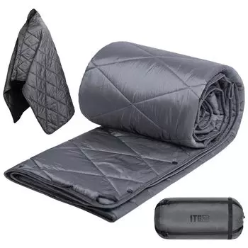 1TG Tactical Multi Highly Bulging Standard Cold Soft to 20D 380T Water Throw Ultra Mountain Sleeping in the Air Подходит для всех серых одеял, серый
