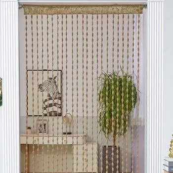 1x2 м оконная панель дверь струна занавеска лента нитка бахрома разделитель комнаты милая полоса кисточка для свадьбы кофейня ресторан части шампанского