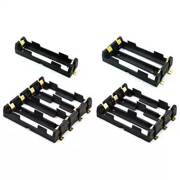 1x2x3x4x 18650 SMT Держатель батареи 18650 SMD Батарейный ящик Чехол для хранения Контейнер Power Bank с бронзовыми штырями Перезаряжаемый SMT